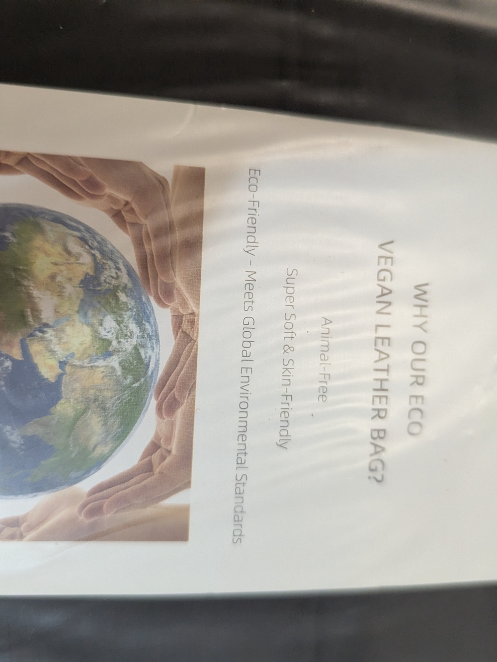 Travel Tote Bag Vegan